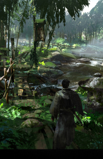Concept art of Hiyoshi Reveal from the video game Ghost Of Tsushima by John Powell