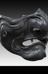 Concept art of Collectible Masks from the video game Ghost Of Tsushima by John Powell