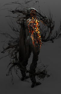 Concept art of Storm Exo from the video game Anthem by Alex Figini