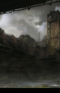 Concept art of Architectural Exploration from the video game Anthem by Alex Figini
