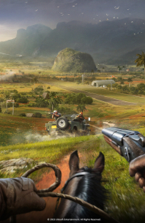 Concept art of Horse Chase from the video game Far Cry 6 by Vitalii Smyk