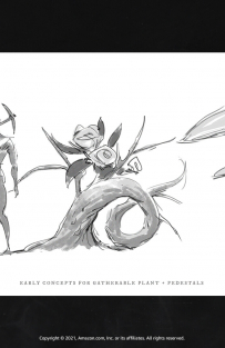 Concept art of Supernatural Spaces from the video game New World by Stuart Kim
