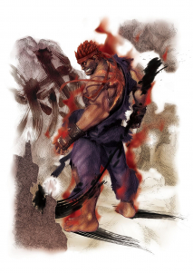 An image gallery with concept art from the video game Super Street Fighter IV: Arcade Edition