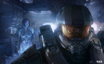 An image gallery with concept art from the video game Halo 4