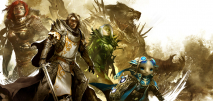 An image gallery with concept art from the video game Guild Wars 2