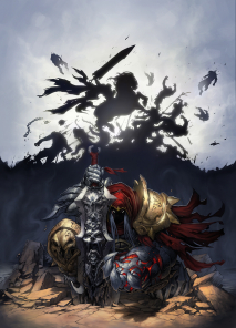 An image gallery with concept art from the video game Darksiders