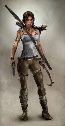 An image gallery with concept art from the video game Tomb Raider (2013)