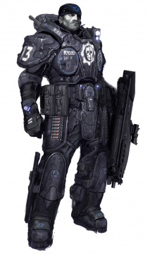 An image gallery with concept art from the video games Gears of War