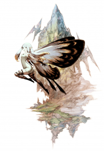 An image gallery with concept art from the video game Bravely Default