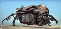 An image gallery with concept art from the video game Killzone Shadow Fall