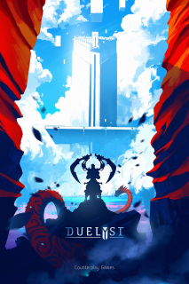 An image gallery with concept art from the video game Duelyst
