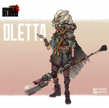 Concept art of Oletta from the video game Borderlands 3 by Amanda Christensen