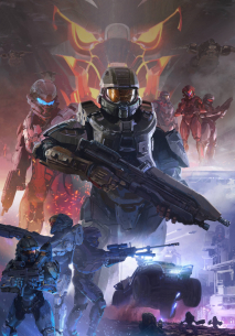 Concept art of Poster from the video game Halo 5 Guardians by Darren Bacon