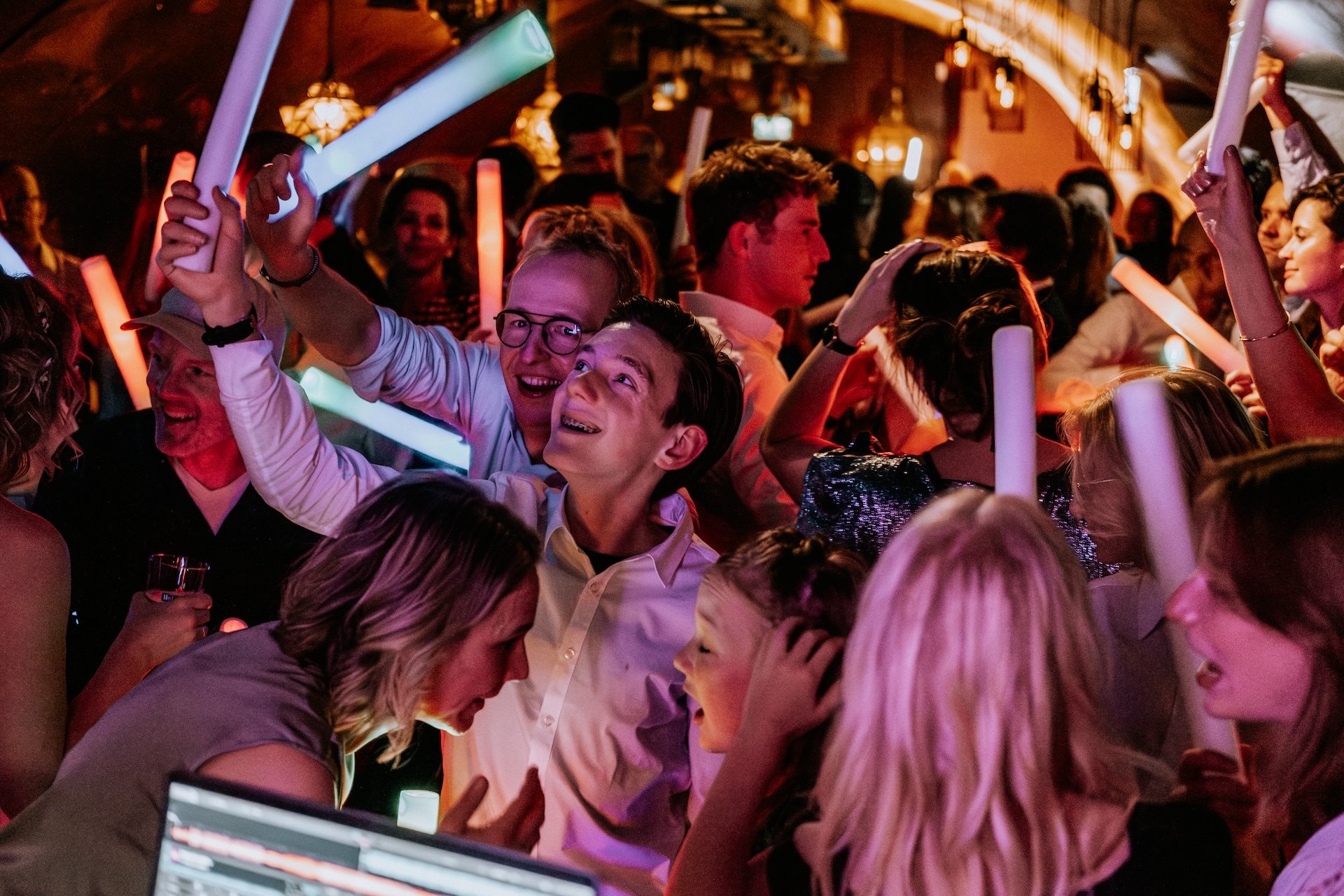 Feestkelder feest in de Winkel van Sinkel in Utrecht
