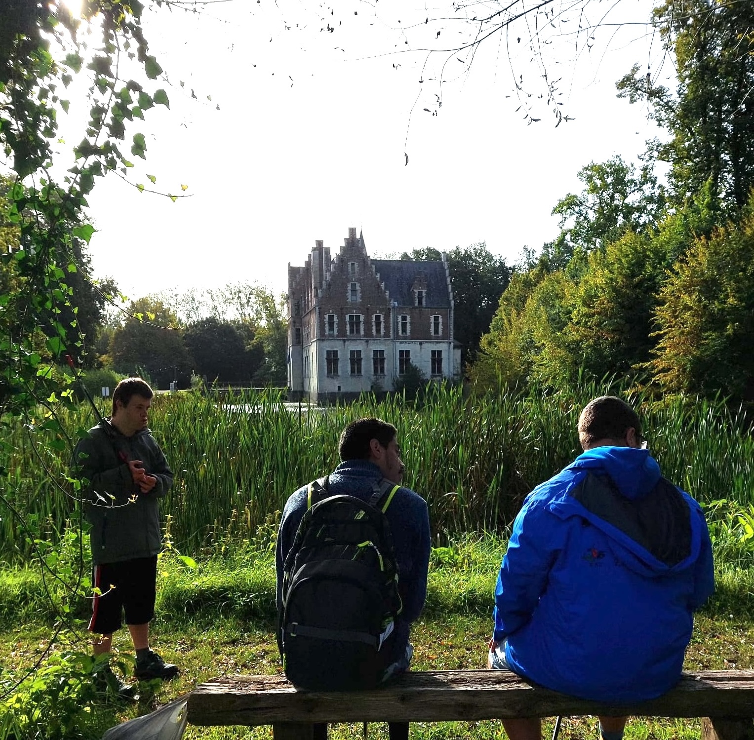 De windkrachters hebben gisteren het Rubenskasteel bezocht