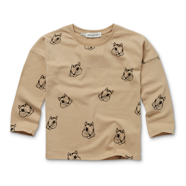 Loose T-shirt squirrel print - Sproet Sprout