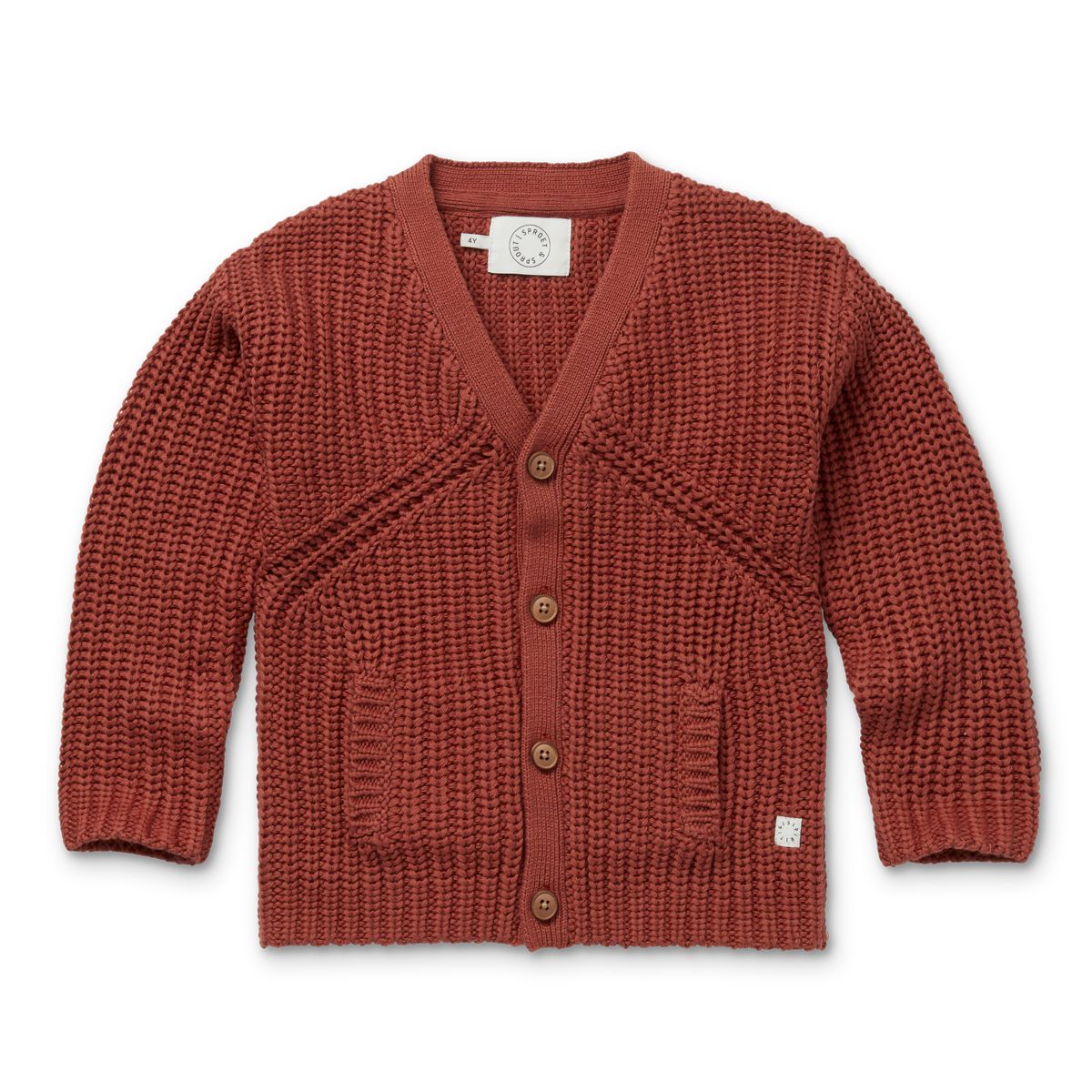 Knitted hot sale red cardigan