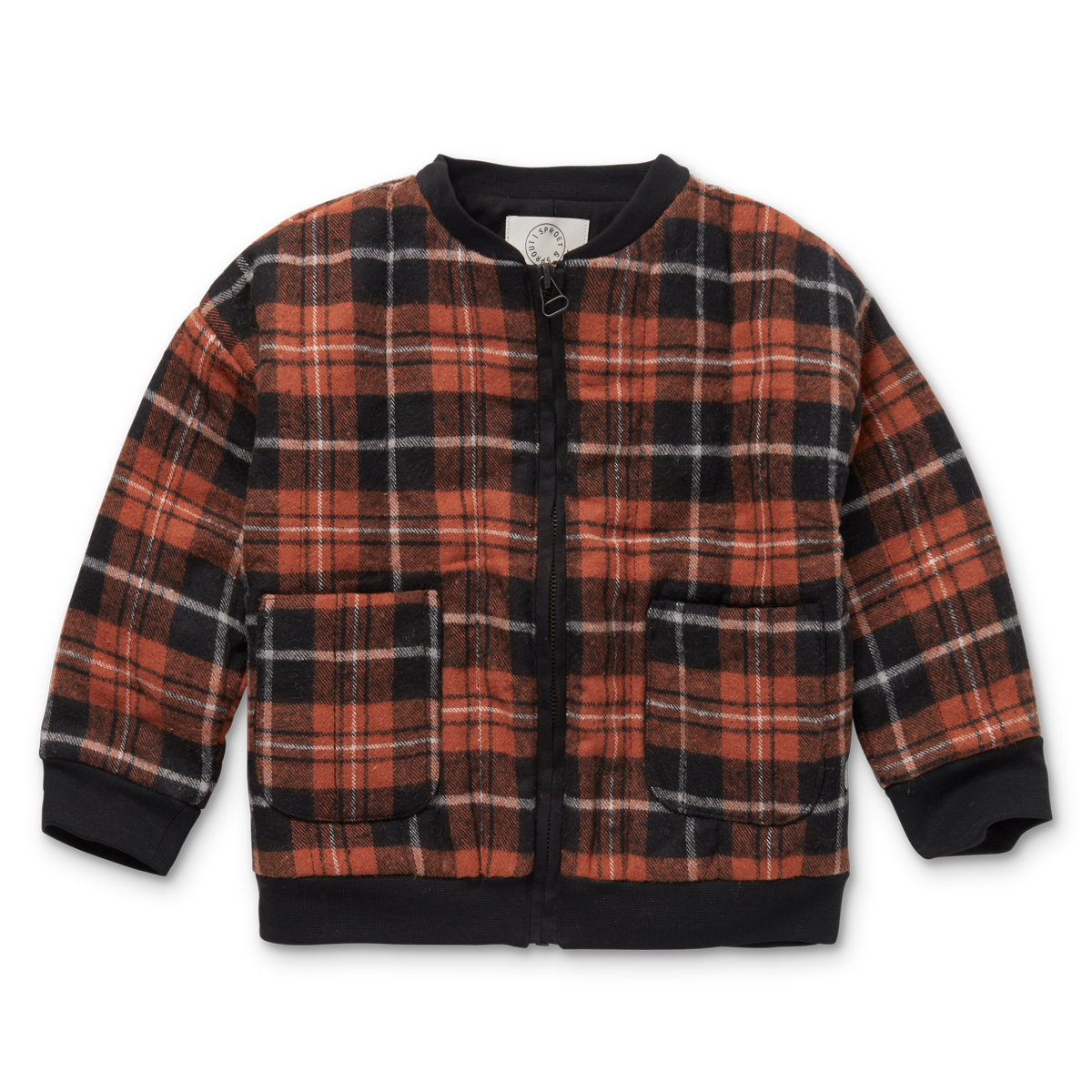 Quilted jacket flannel check - Sproet Sprout