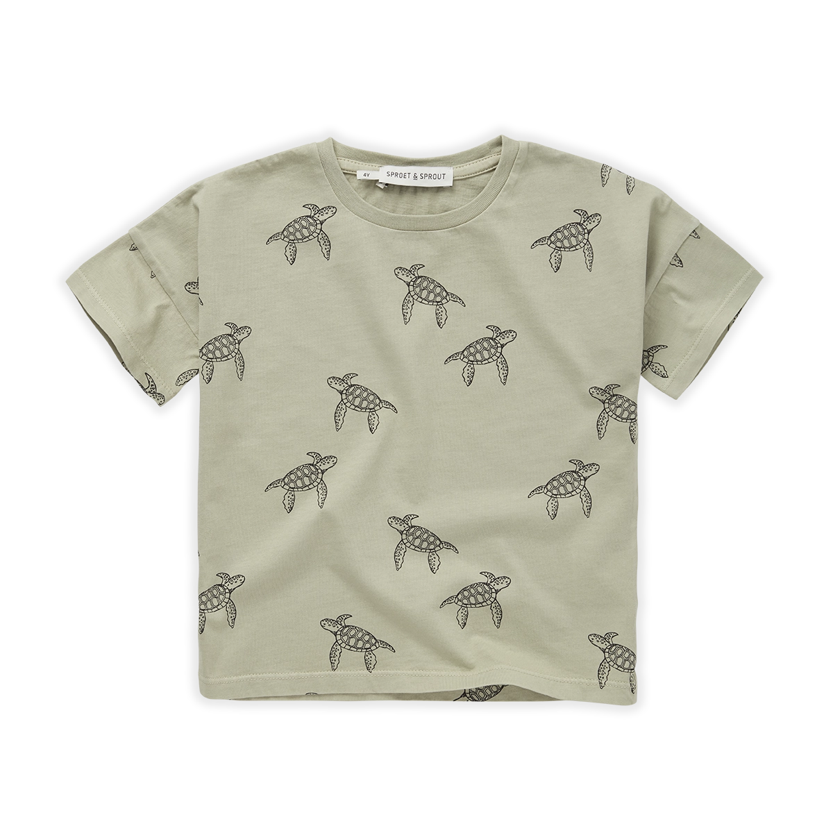 T-shirt wide Turtle print - Sproet Sprout